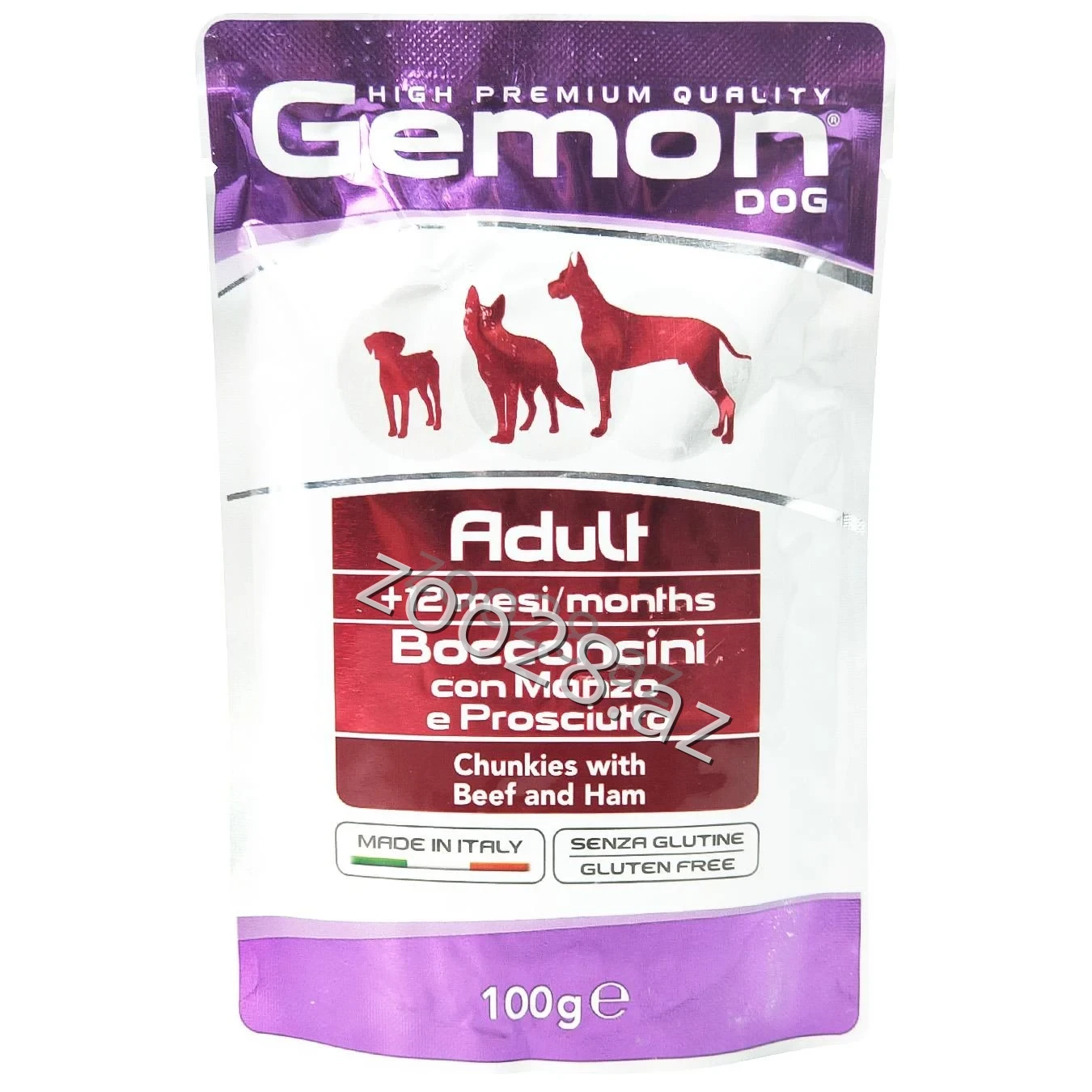 Gemon Adult Dog Chunkies Mal Əti Vetçina ilə 100 g - İtlər | Zoo28.az