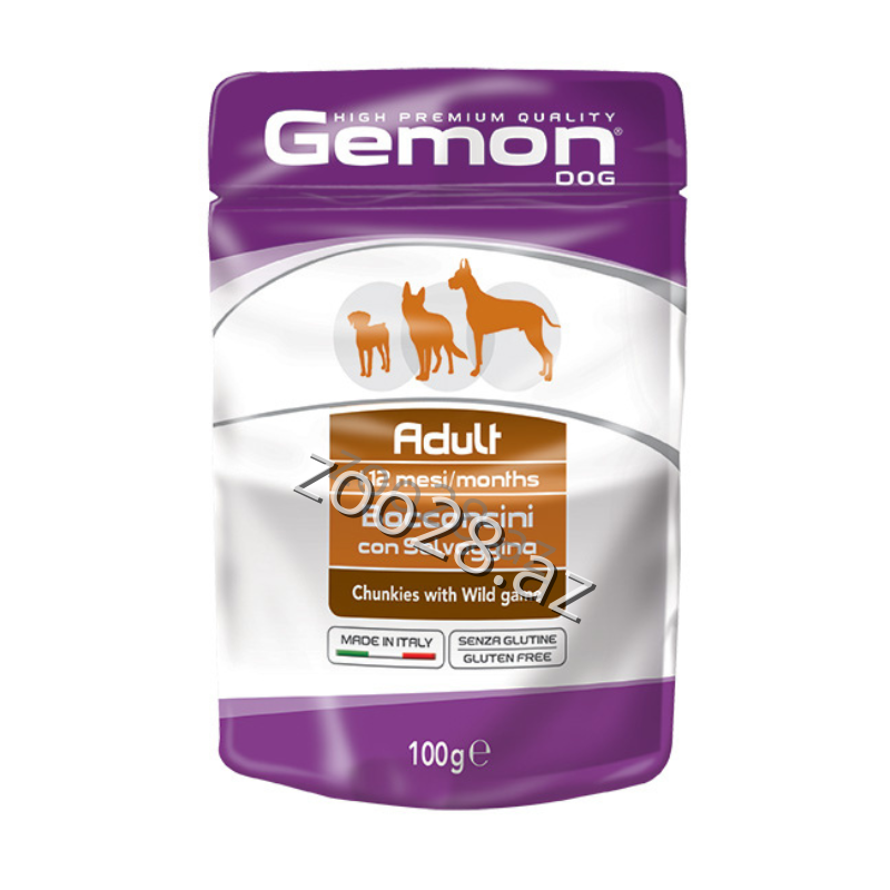 Gemon Adult Dog Chunkies Ov Quşu Əti ilə  100 gr - İtlər | Zoo28.az
