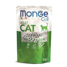 Monge Grill Adult Cats With Rabbit, 85 g