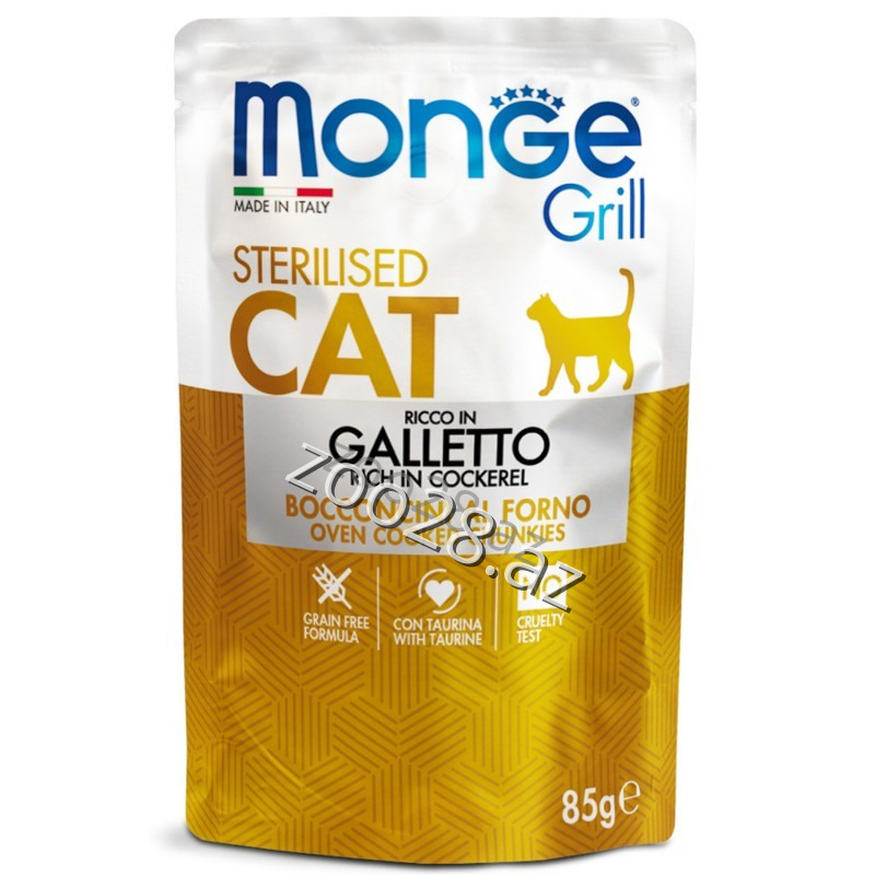 Monge Grill Sterilized Cats With Chicken, 85 g - Cats | Zoo28.az