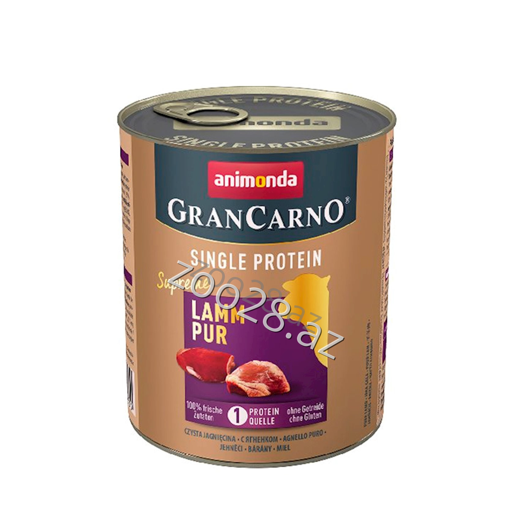 Animonda grancarno Canned Food Single Protein with Lamb 800 g - Dogs | Zoo28.az
