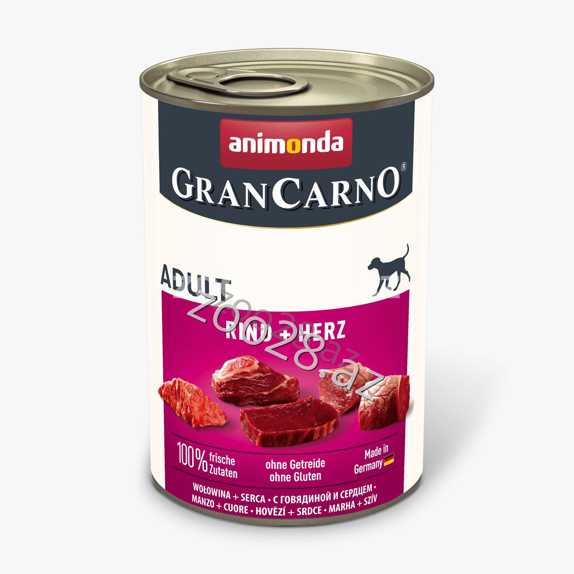 Animonda GranCarno Canned Adult Dog with Hearts, 800 g - Dogs | Zoo28.az