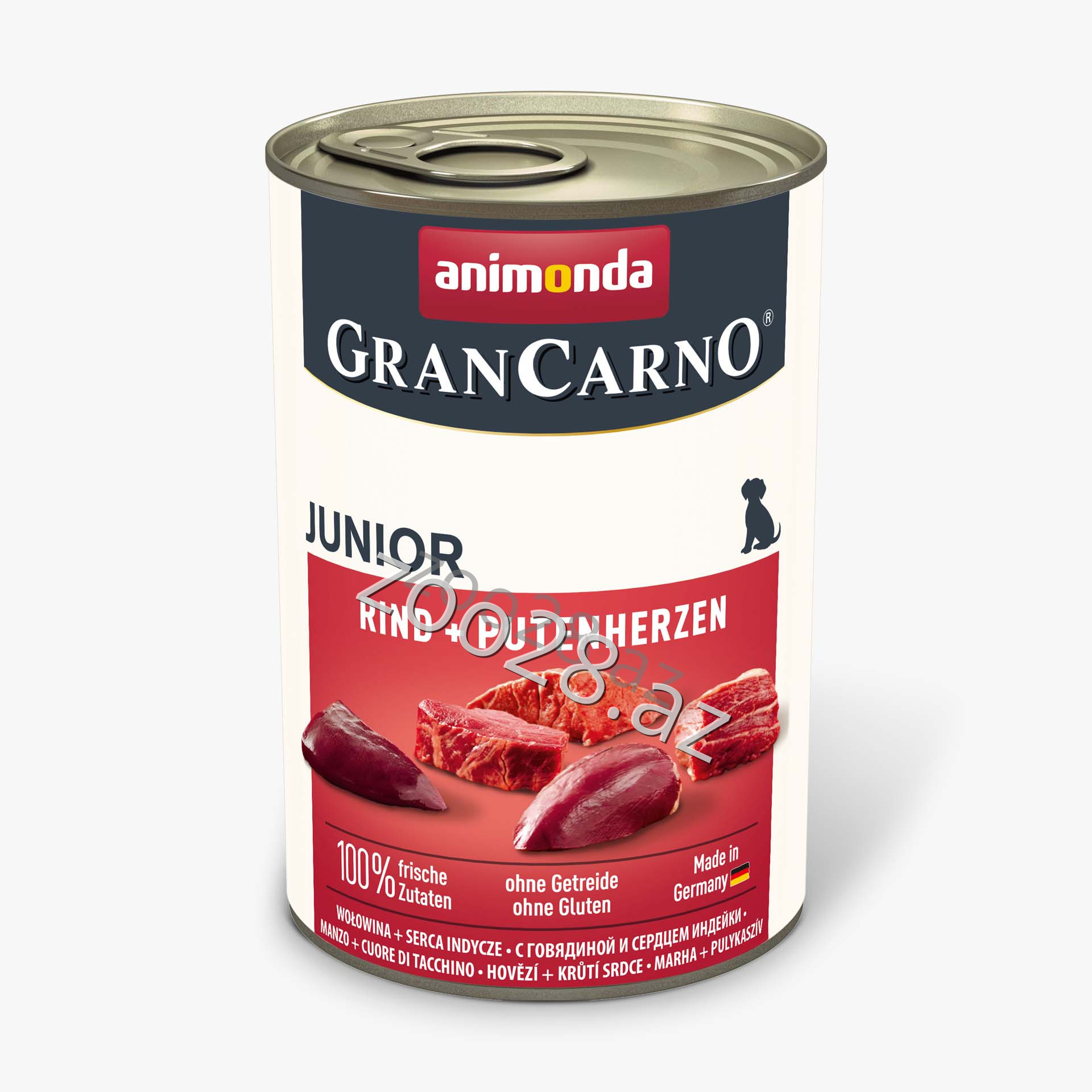 Animonda gancarno Junior Dog Beef and Turkey Heart, 400g - Dogs | Zoo28.az