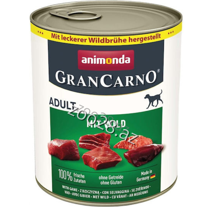 Animonda GranCarno Konsrev Adult Dog Ov Quşları Əti ilə,800 qr - İtlər | Zoo28.az