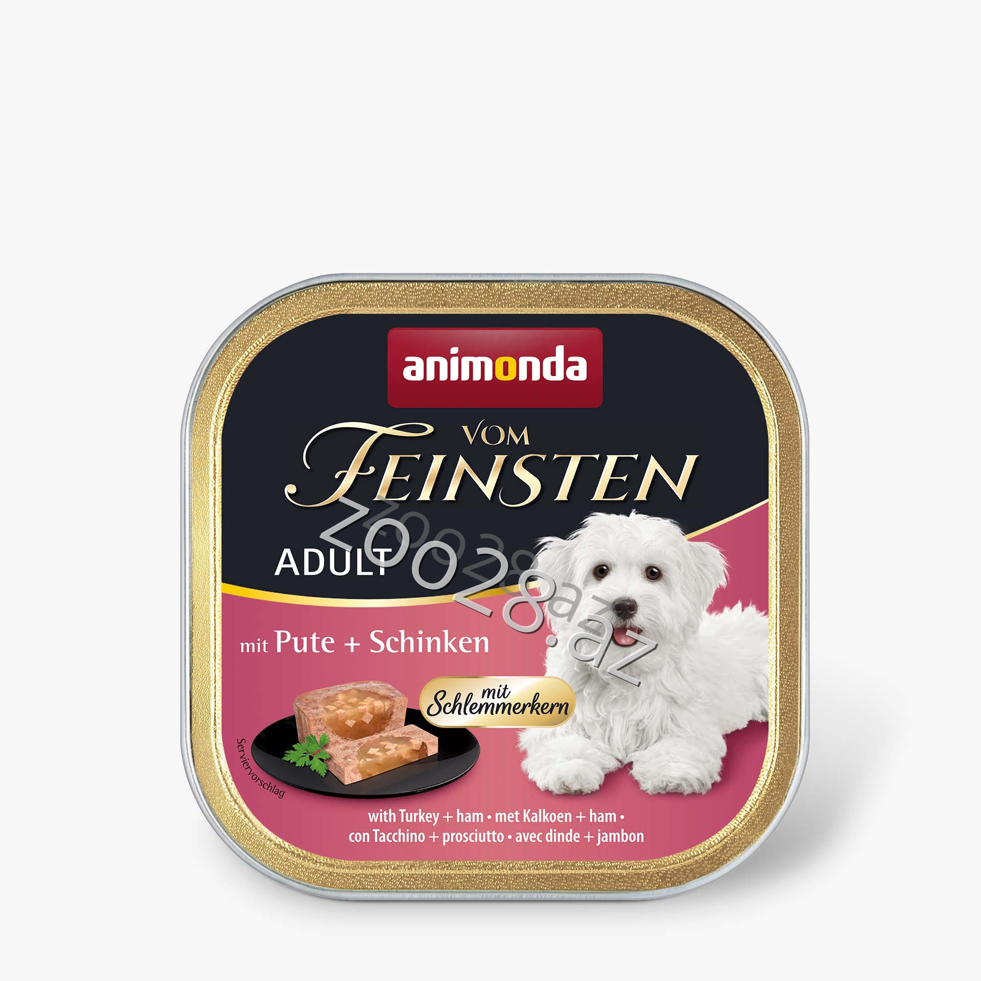 Animonda Vom Feinsten Pate Adult Dog with Turkey and Ham 150g - Dogs | Zoo28.az