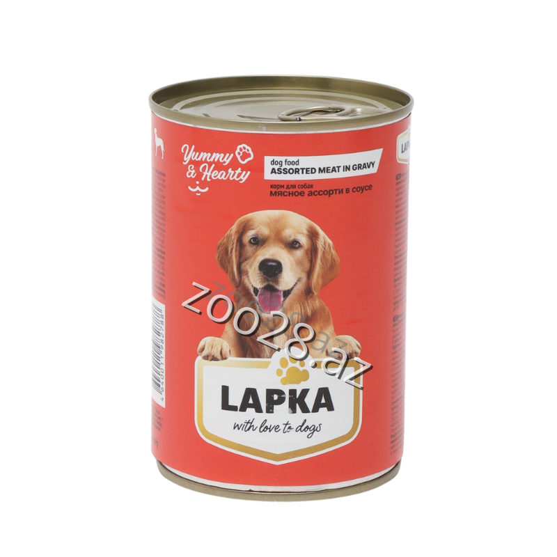 Lapka Dog Qarışıq Ətlərlə Sous Konserv 415 gr - İtlər | Zoo28.az