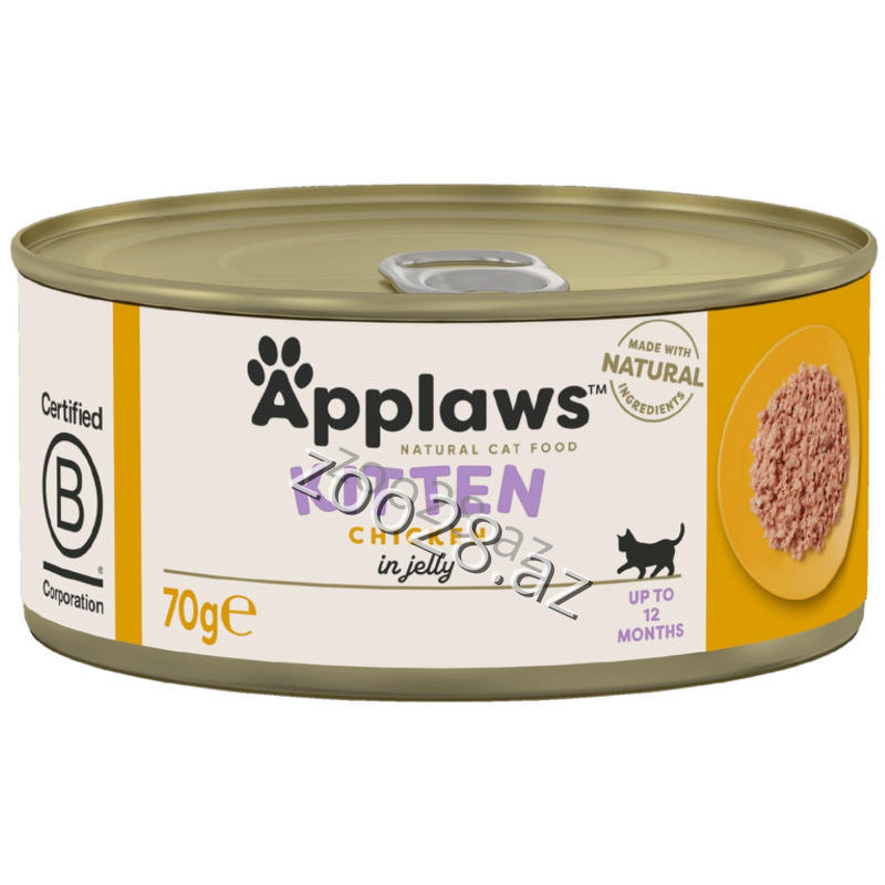 Applaws Bala Pişiklər Üçün Toyuq Əti İlə, 70 qr - Pişiklər | Zoo28.az