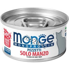 Monge Monoprotein Pişiklər Üçün Mal Əti İlə, 80 qr