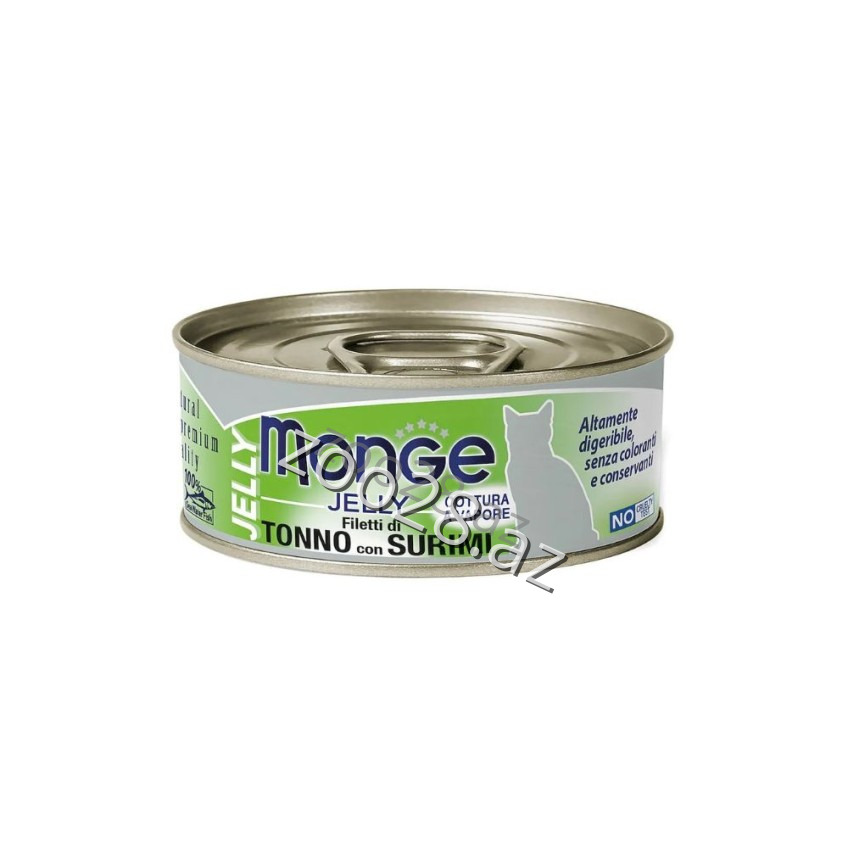 Monge Jelly Взрослая Тунец и Рыбный Фарш, 80 г - Кошки | Zoo28.az