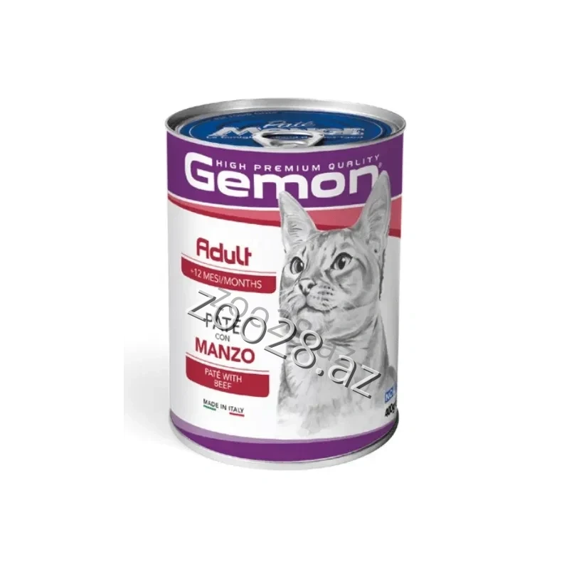 Gemon Adult For Adult Cats With Beef, 400 gr - Cats | Zoo28.az