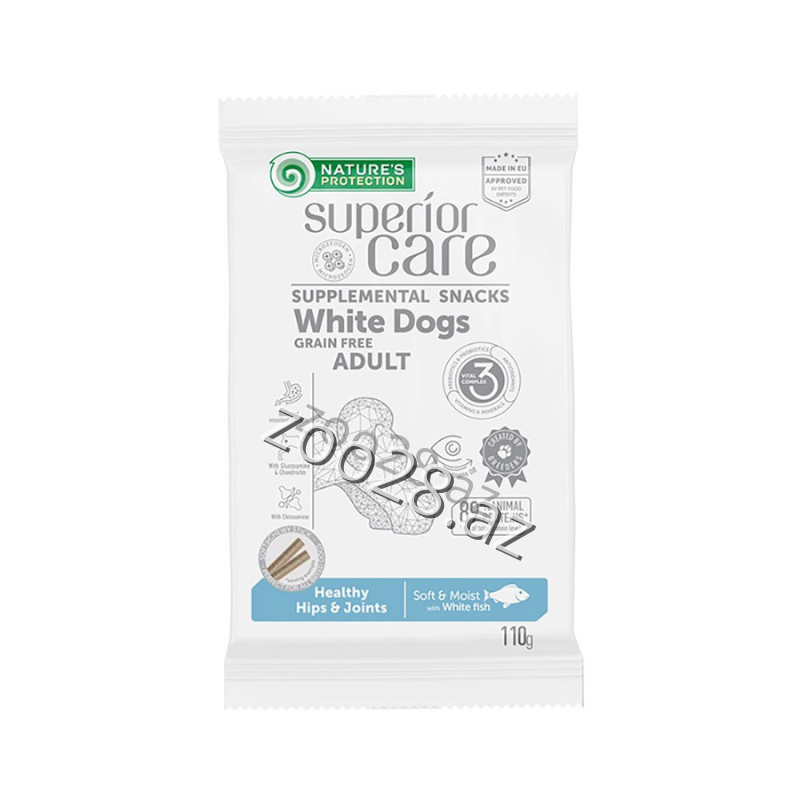 Natures Protection Snacks White Dogs Adult Healthy Hips and Joints 110 гр. - Собаки | Zoo28.az