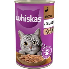 Wiskas Jelly with duck meat for adult cats, 400 g
