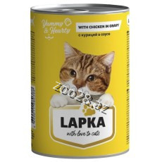 Lapka For Adult Cats With Chicken Meat, 415 gr - Cats