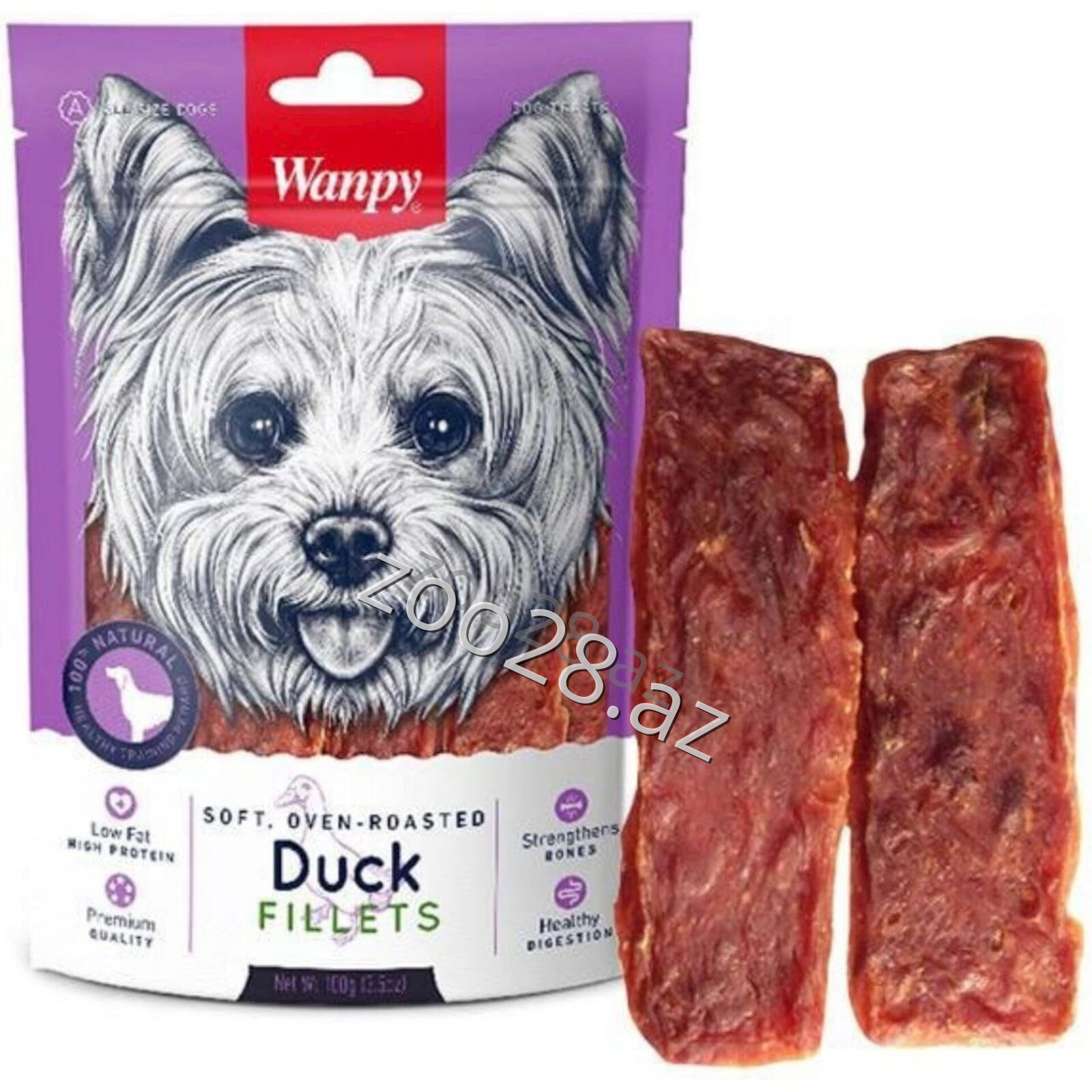 Wanpy  Fillets с уткой 100 гр - Собаки | Zoo28.az