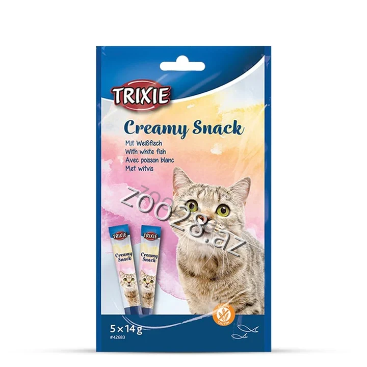 Trixie Creamy Snack Fish 14gr - Pişiklər | Zoo28.az