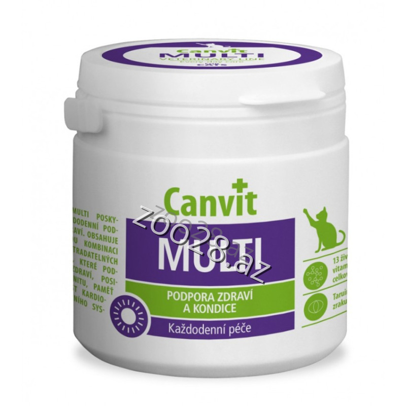 Canvit Multi Pişiklər Üçün,100 tab - Pişiklər | Zoo28.az