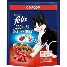 Феликс 2 раза вкусный для взрослых кошек с говядиной