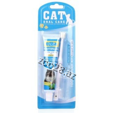 Cat Toothpaste 3ü 1də Diş Dəsti 70 gr