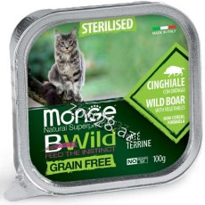Monge Bwild Sterilised Taxılsız Qaban Əti Və Tərəvəzlərlə, 100 qr