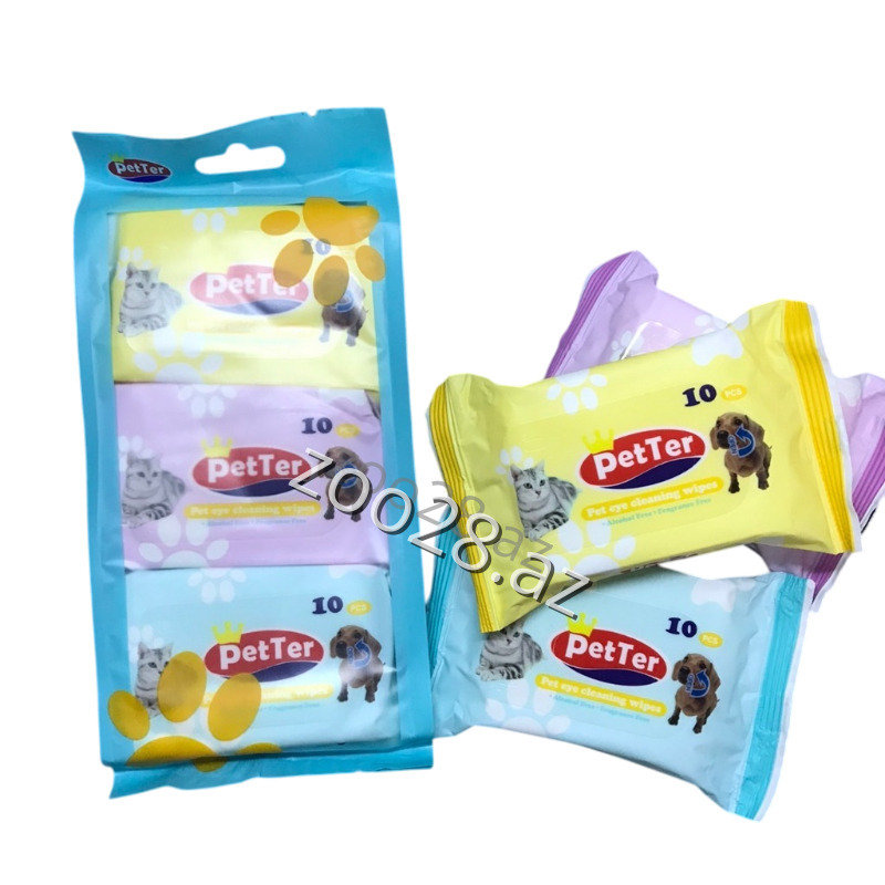 Петтер Универсальные Салфетки, 10 шт. - Кошки | Zoo28.az