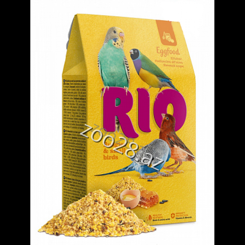 Rio Eggfood Dalğalı Tutuquşular və Kiçik Quşlar Üçün,250 qr - Quşlar | Zoo28.az