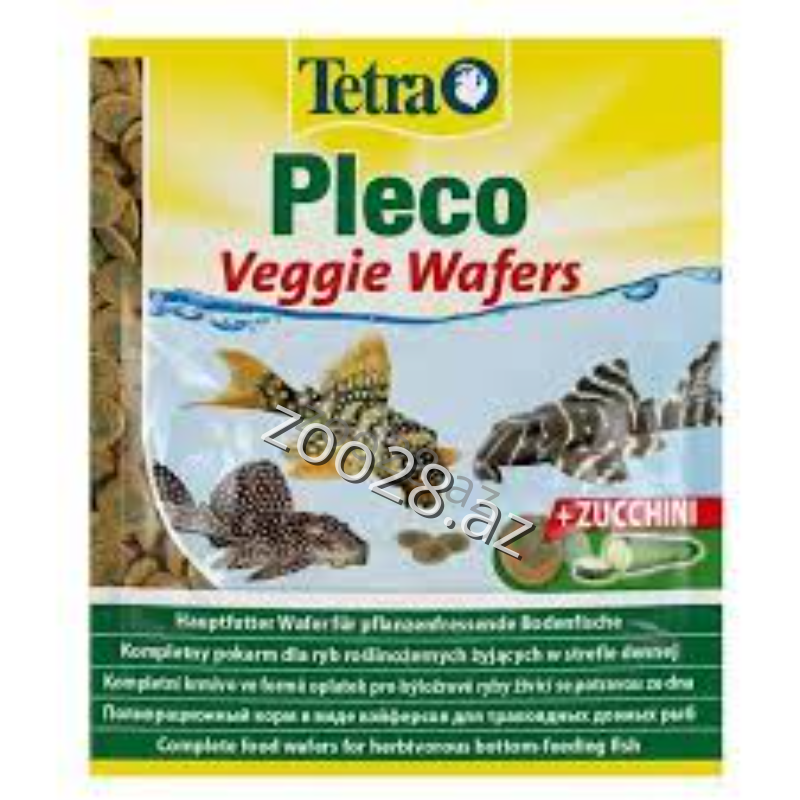 Tetra Pleco Veggie Wafers 15qr - Рыбы | Zoo28.az