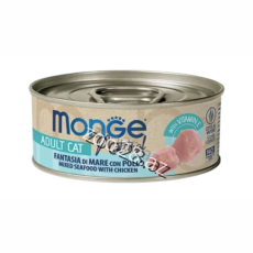 Monge Superpremium Natural Konserv Fantasia Mare Pollo 80 g - Pişiklər