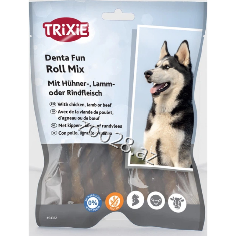 Trixie Denta Fun Chevving Roll Mix  250гр - Собаки | Zoo28.az