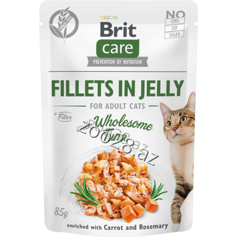Brit Care Jelly Tuna Balığı İlə,85 qr - Pişiklər - Şəkil 2