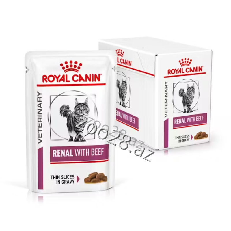 Royal Canin Renal Beef Gravy С Говядиной для Кошкек с Заболеваниями Почек, 85 г - Кошки - Фото 2